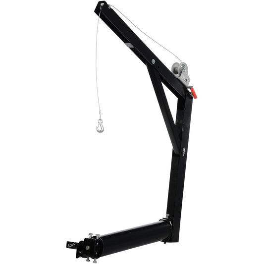 Hitch Mounted Truck Jib Crane, 600 lbs. (0.3 tons) Capacity, 84-5/8" Max. Clearance