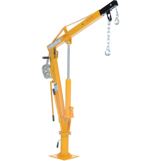 Winch Operated Truck Jib Crane, 1000 lbs. (0.5 tons) Capacity, 86-1/2" Max. Clearance