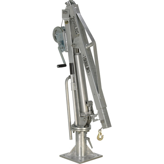 Winch Operated Truck Jib Crane, 1000 lbs. (0.5 tons) Capacity, 97" Max. Clearance