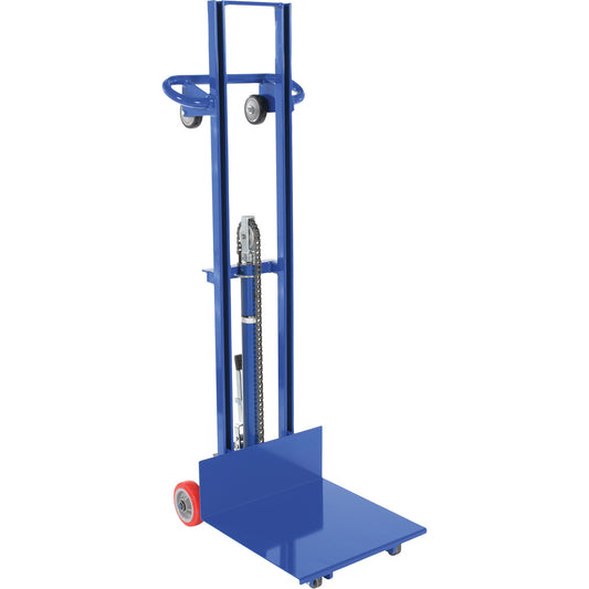 Hydraulic Platform Lift Stacker, Foot Pump Operated, 400 lbs. Capacity, 51-1/8" Max Lift