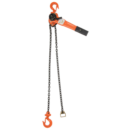 Lever Chain Hoist, 10' Lift, 1000 lbs. (0.5 tons) Capacity, Alloy Steel Chain