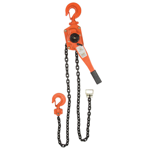 Lever Chain Hoist, 5' Lift, 12000 lbs. (6 tons) Capacity, Alloy Steel Chain