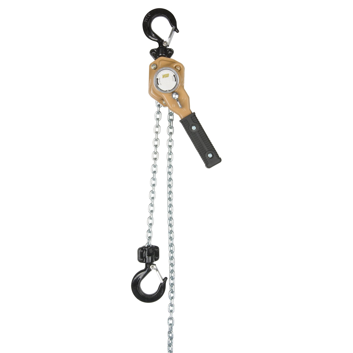 Heavy Duty Gold Series Lever Chain Hoist, 5' Lift, 3000 lbs. (1.5 tons) Capacity, Alloy Steel Chain