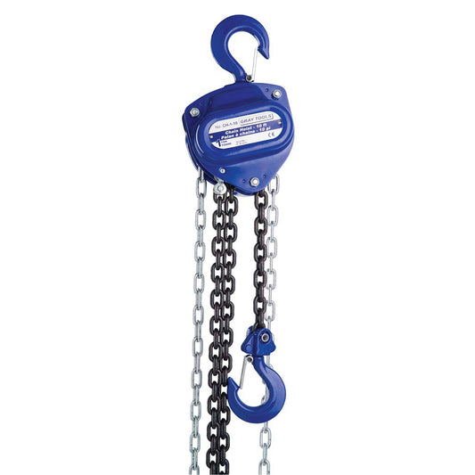 Chain Hoist, 10' Lift, 2000 lbs. (1 tons) Capacity, Load Chain Grade 80 Chain
