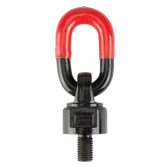 Lifting Swivel Hoist Rings, 1-1/4", 50 mm Thread Length, Alloy Steel