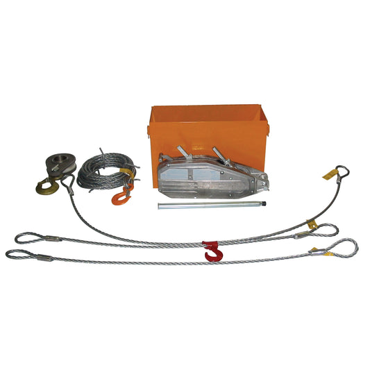 Tirfor® Wire Rope Hoist TU32 Rescue Kit, 5/8" Wire Diameter, 8000  lbs. (4 tons) Capacity