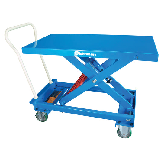 MobiLeveler® Mobile Self-Levelling Scissor Lift Work Table, 32-3/10" L x 19-4/5"W, Steel, 460 lbs. Capacity