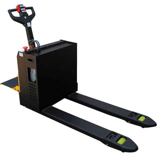 Fully Powered Electric Pallet Truck With  Stand-On Platform, 4500 lbs. Cap., 48" L x 30.25" W