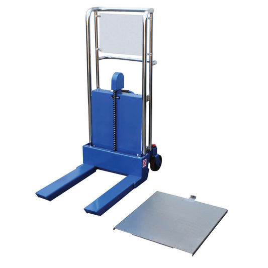 Hefti-Lift Load Stacker, Foot Pump Operated, 880 lbs. Capacity, 44" Max Lift