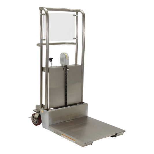 Hefti-Lift Load Stacker, Foot Pump Operated, 450 lbs. Capacity, 45-5/8" Max Lift