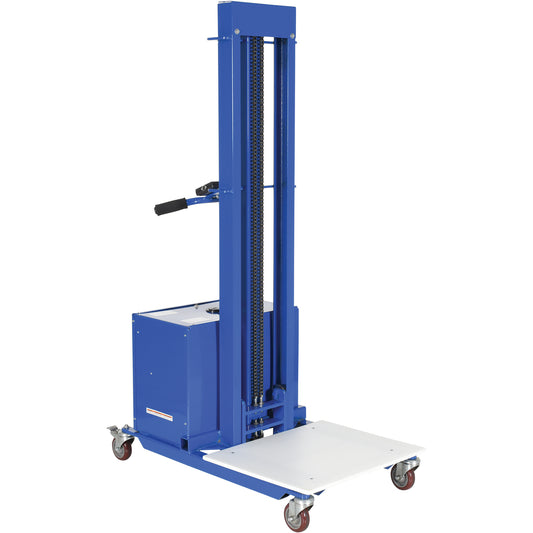 Quick Lift Stacker, Electric Operated, 400 lbs. Capacity, 72" Max Lift