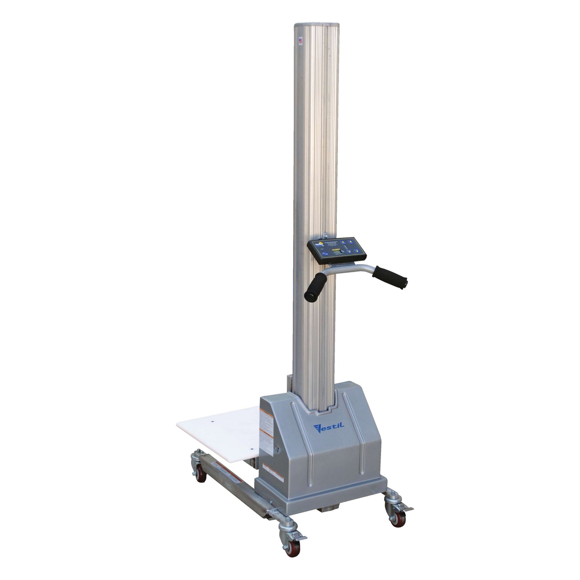 Quick Lift Stacker, Electric Operated, 175 lbs. Capacity, 57" Max Lift