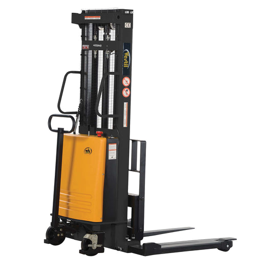 Fork Lift Stacker, Electric Operated, 2000 lbs. Capacity, 63" Max Lift