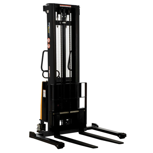 Fork Lift Stacker, Electric Operated, 2000 lbs. Capacity, 137" Max Lift