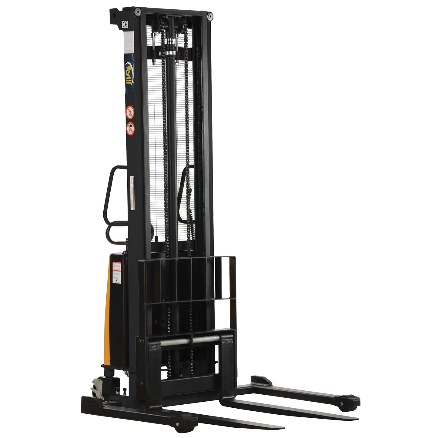 Fork Lift Stacker, Electric Operated, 2000 lbs. Capacity, 150" Max Lift