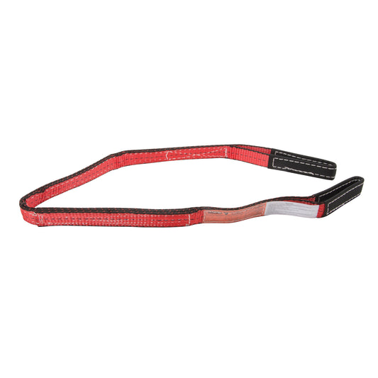 Polyester Sling, Double Ply, Double Eye, Type 3, 4'' W x 10' L, 11000 lbs. Vertical Cap.