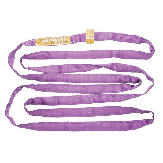 Polyester Round Sling, Purple, 2" W x 3' L, 3000 lbs. Vertical Load