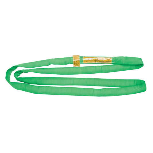 Polyester Round Sling, Green, 2" W x 10' L, 6000 lbs. Vertical Load