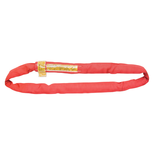 Polyester Round Sling, Red, 3" W x 12' L, 14000 lbs. Vertical Load