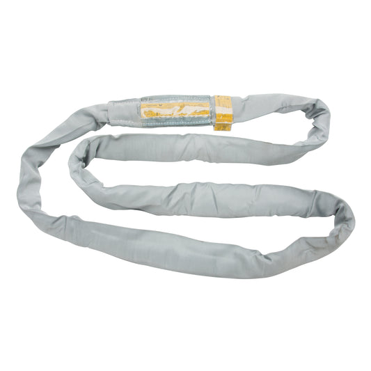 Polyester Round Sling, Grey, 6" W x 12' L, 32000 lbs. Vertical Load