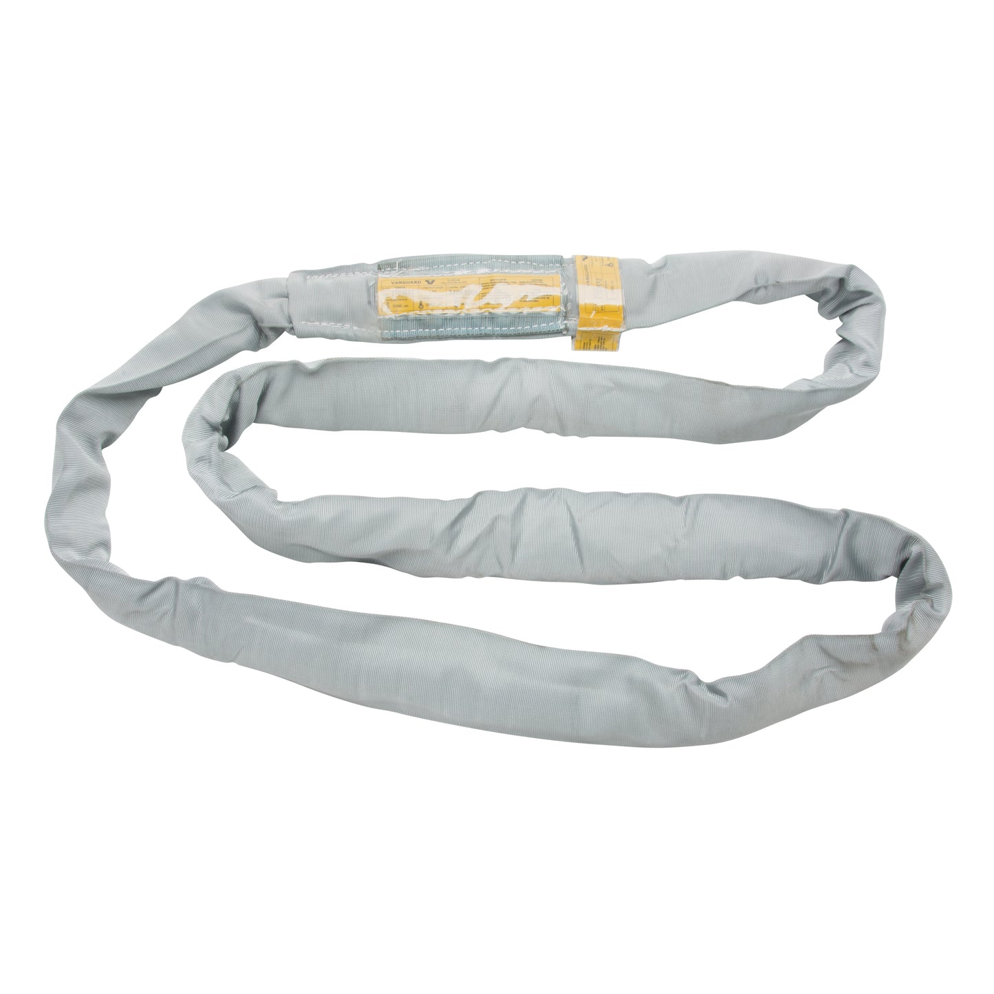 Polyester Round Sling, Grey, 5" W x 10' L, 32000 lbs. Vertical Load