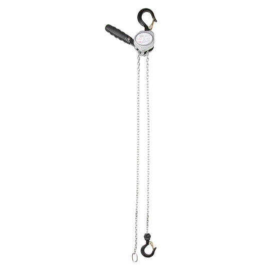 Mini Lever Hoist, 10' Lift, 550 lbs. (0.275 tons) Capacity, Zinc Plated Chain