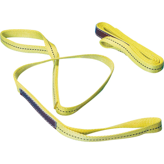 Nylon Sling, Double Ply, Double Eye, Type 3, 1" W x 6' L, 1000 lbs. Vertical Load Limit