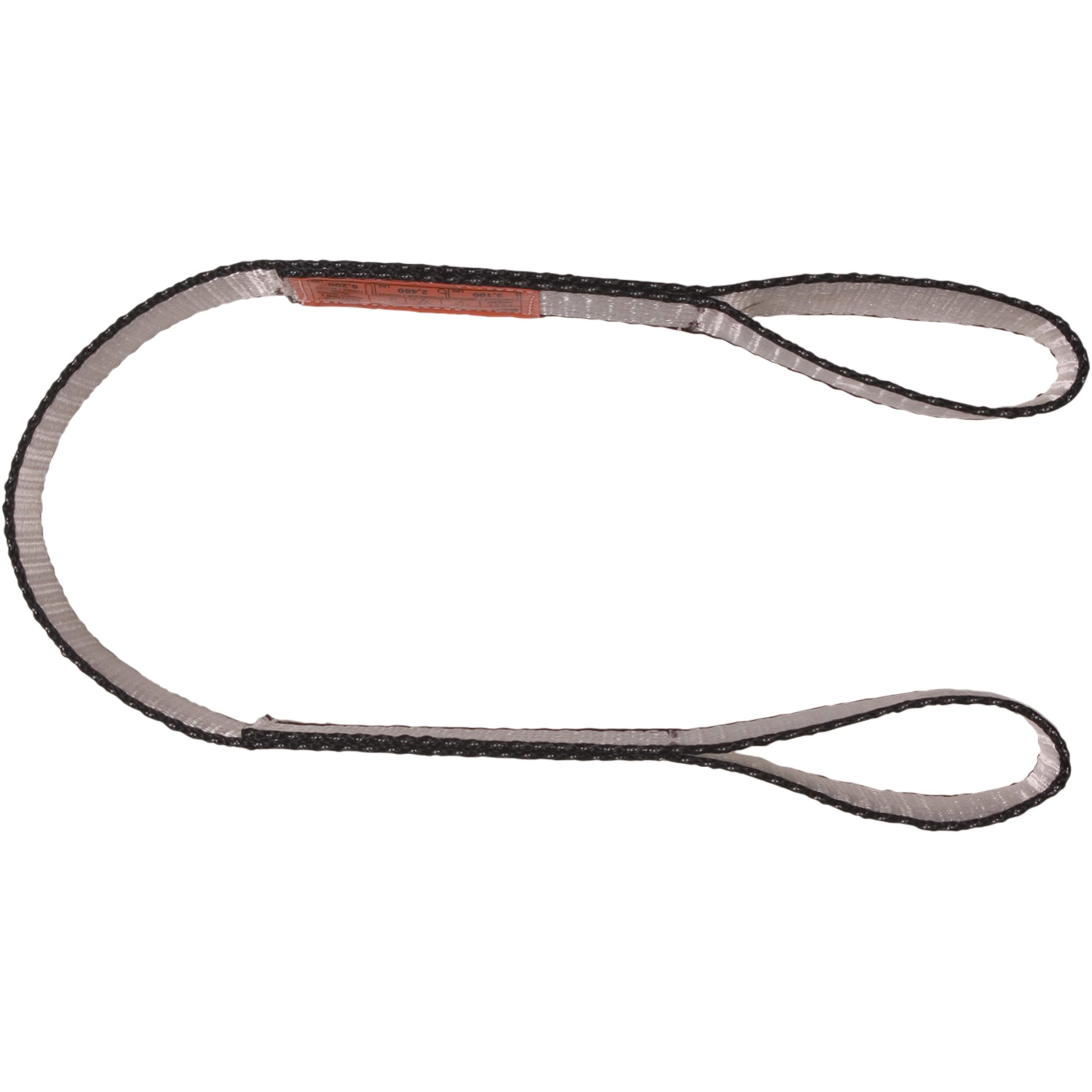 Polyester Web Sling, Double Ply, Double Eye, Type 3, 1" W x 4' L, 3100 lbs. Vertical Cap.