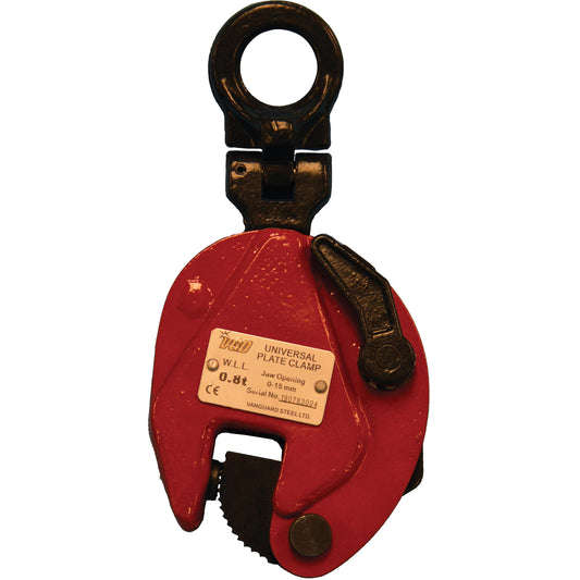 VUPC Universal Lifting Clamp, 6000 lbs. (3 tons), 0" - 1-3/16" Jaw Opening