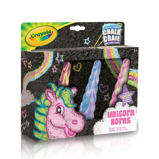 Crayola Unicorn Sidewalk Chalk, 3 Count (Case of 6)