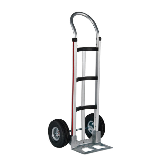 Knocked Down Hand Truck, Continuous Handle, Aluminum, 48" Height, 500 lbs. Capacity