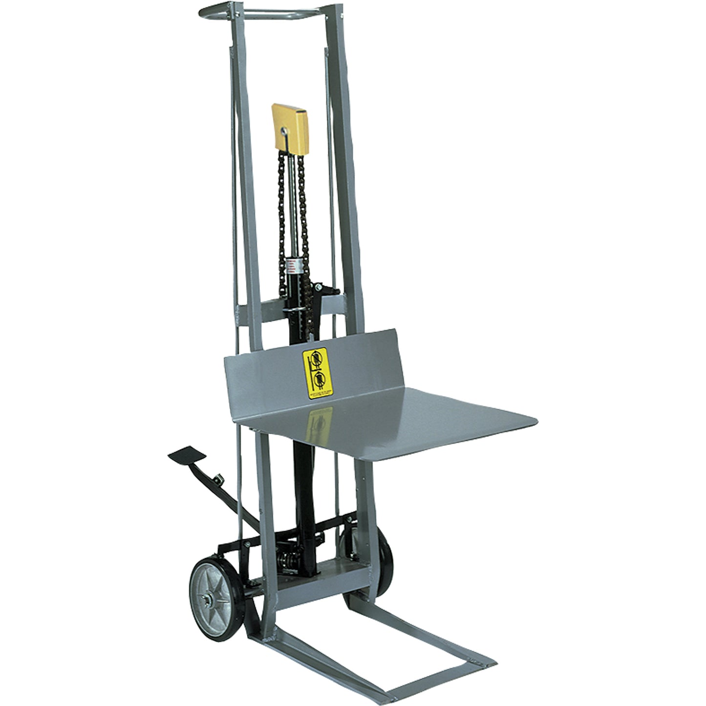 Hydraulic Platform Lift Stacker, Foot Pump Operated, 400 lbs. Capacity, 54" Max Lift