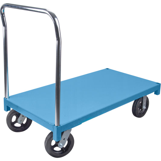 Platform Truck, 48" L x 30" W, 900 lbs. Capacity, Rubber Casters
