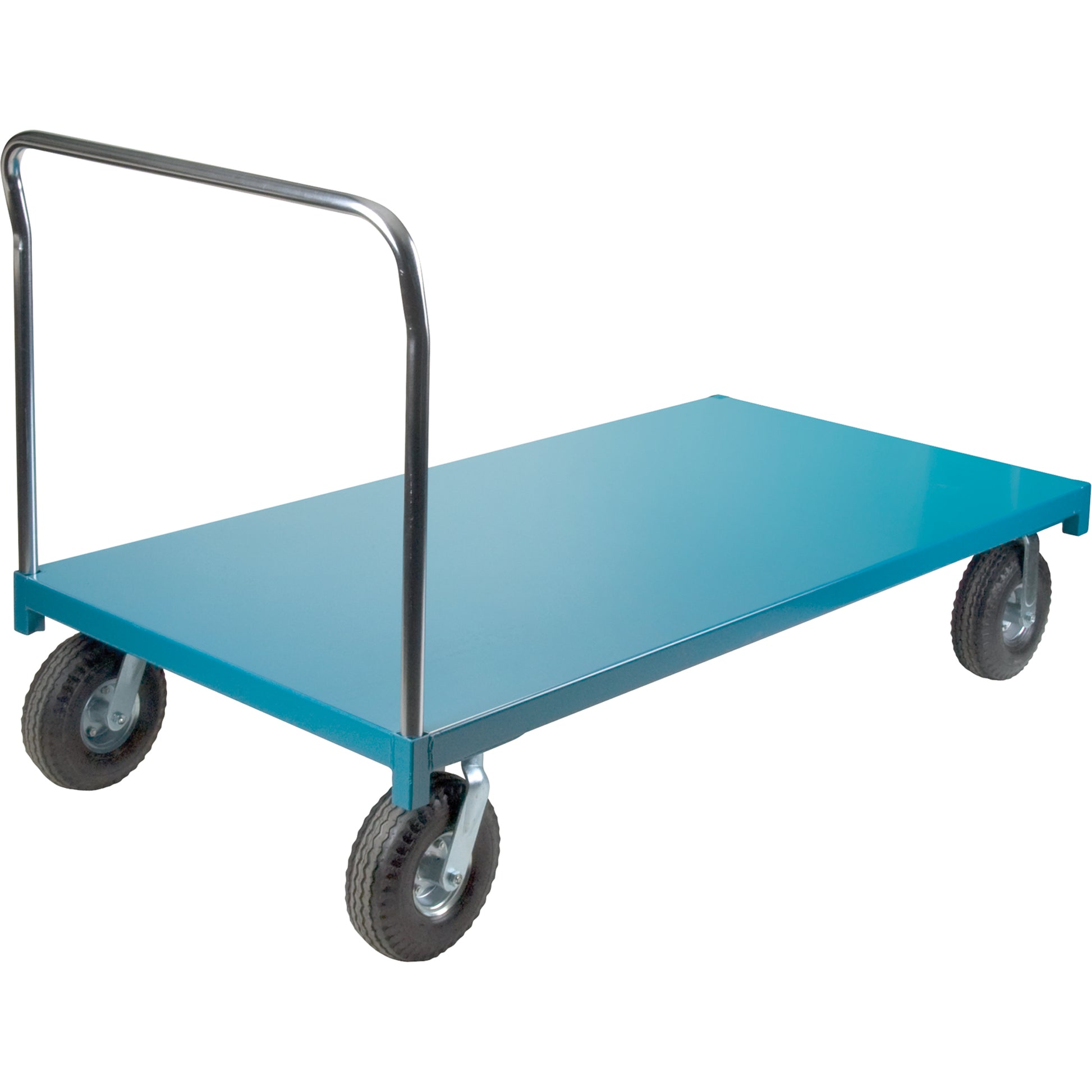 Heavy-Duty Platform Truck, 96" L x 48" W, 1200 lbs. Capacity, Pneumatic Casters