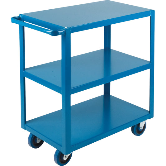 Heavy-Duty Shelf Cart, 3 Tiers, 24" W x 48" H x 36" D, 1200 lbs. Capacity