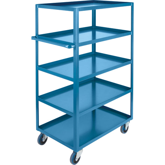 Heavy-Duty Shelf Carts, 5 Tiers, 24" W x 61" H x 39" D, 1200 lbs. Capacity