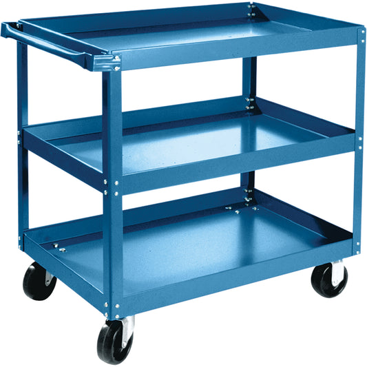 Shelf Carts , 3 Tiers, 24" W x 36" H x 36" D, 900 lbs. Capacity