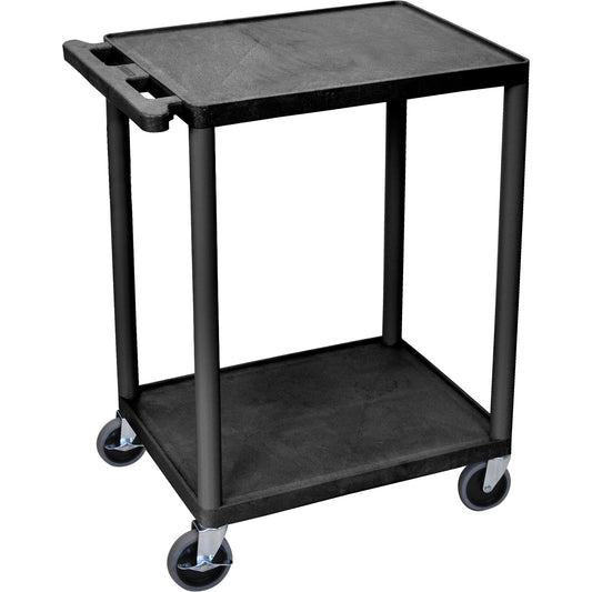 Utility Cart, 2 Tiers, 18" x 33" x 24", 400 lbs. Capacity