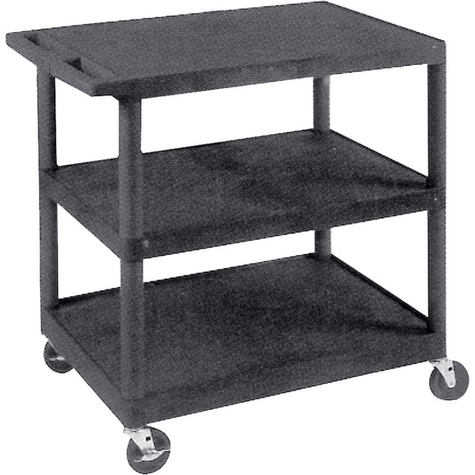 Utility Cart, 3 Tiers, 18" x 34" x 24", 400 lbs. Capacity