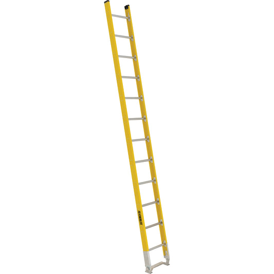 Single Section Straight Ladder - 6100 Series, 12', Fibreglass, 375 lbs., CSA Grade 1AA