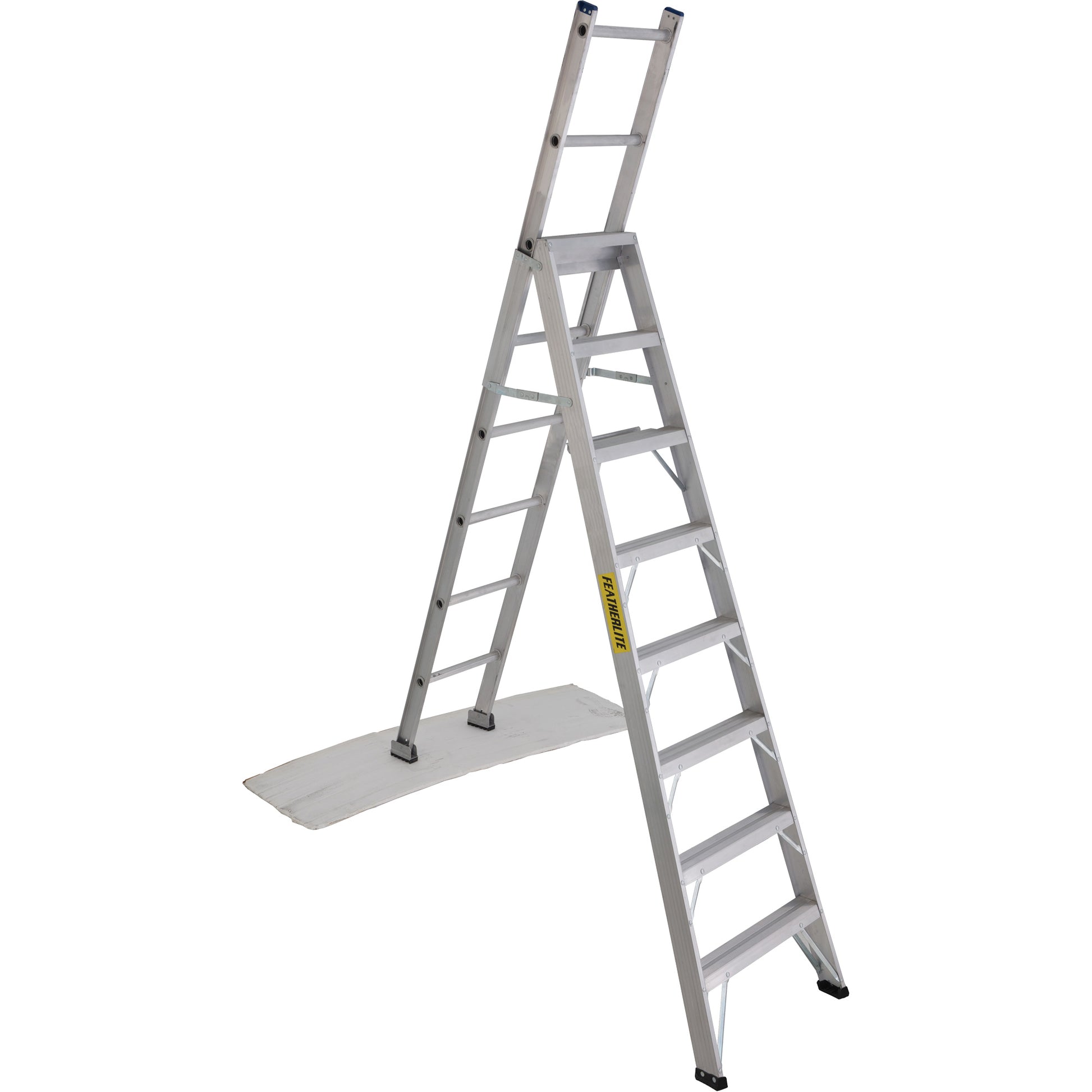 2700 Series Industrial Duty Multi-Way Ladders, 8', Aluminum, 250 lbs. Cap., ANSI 1, CSA 1
