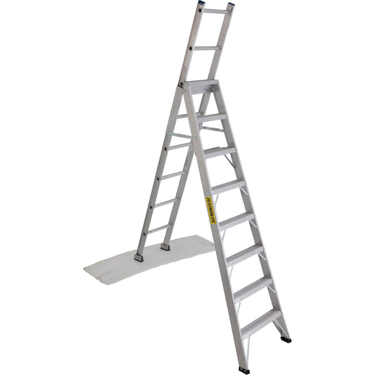 2700 Series Industrial Duty Multi-Way Ladders, 8', Aluminum, 250 lbs. Cap., ANSI 1, CSA 1