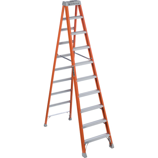 Industrial Heavy-Duty Stepladders, 10', Fibreglass, 300 lbs. Capacity, Type 1A