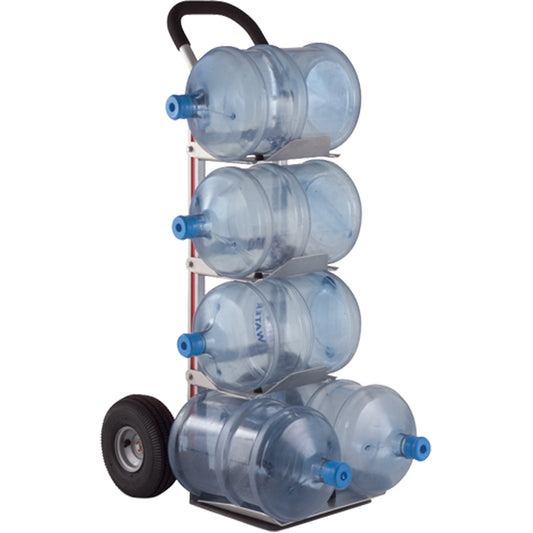 6 Water Bottle Hand truck, Continuous Handle, Aluminum, 55" Height, 500 lbs. Capacity