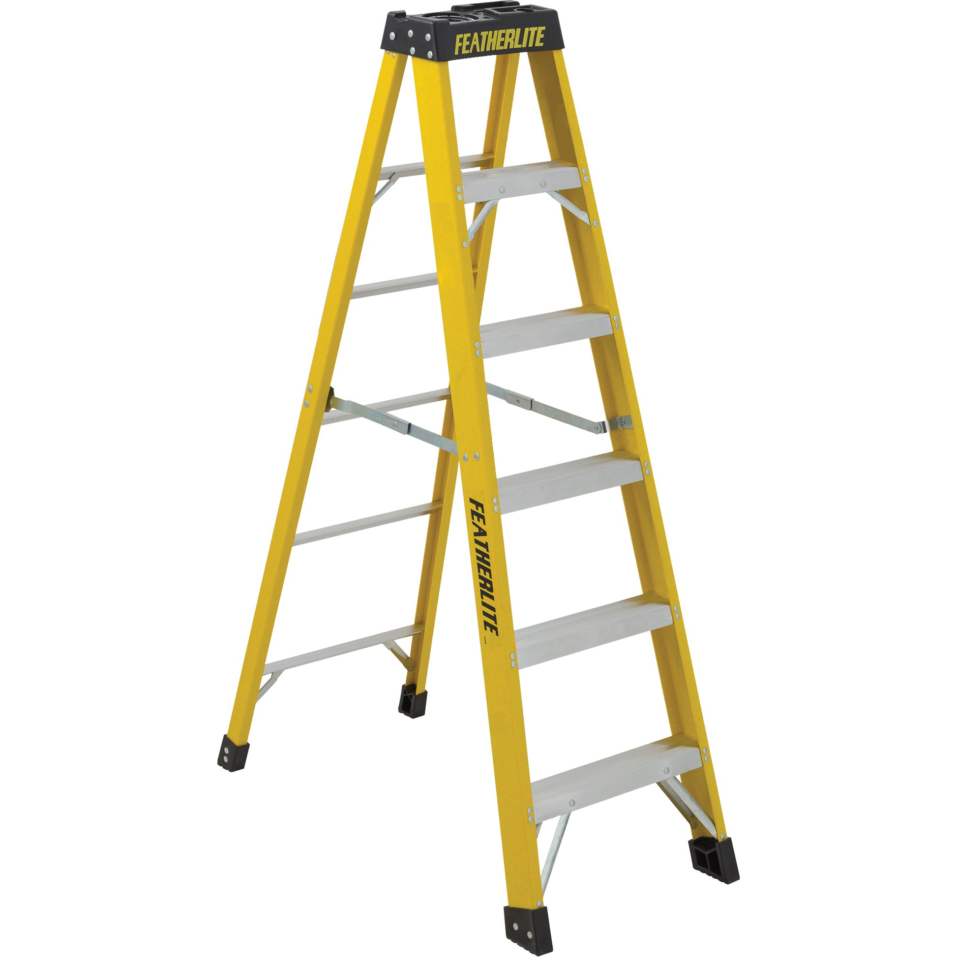 Industrial Heavy-Duty Stepladders (6900 Series), 6', Fibreglass, 300 lbs. Capacity, Type 1A