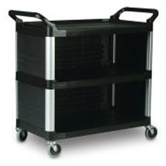 Service Utility Cart, 3 Tiers, 40-3/8" x 37-4/5" x 20", 300 lbs. Capacity
