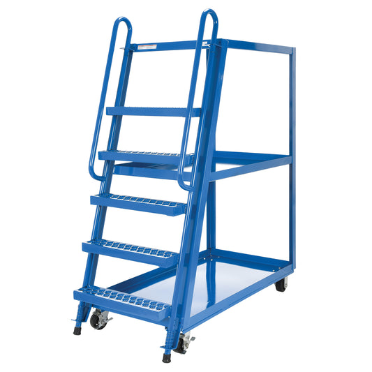 Stock Picking Cart, Steel, 27-7/8" W x 56-1/8" D, 3 Shelves, 1000 lbs. Capacity