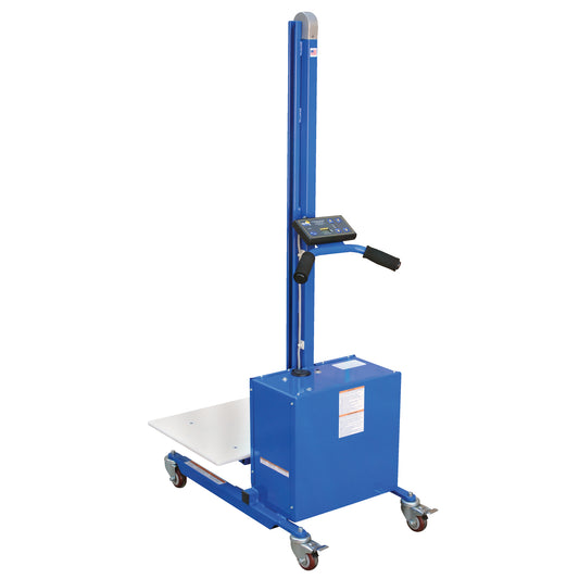 Quick Lift Platform Stacker, Electric Operated, 175 lbs. Capacity, 57" Max Lift