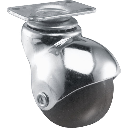Hooded Round Ball Casters (600 Series), Swivel, 2" (51 mm), Plastic, 75 lbs. (34 kg.)