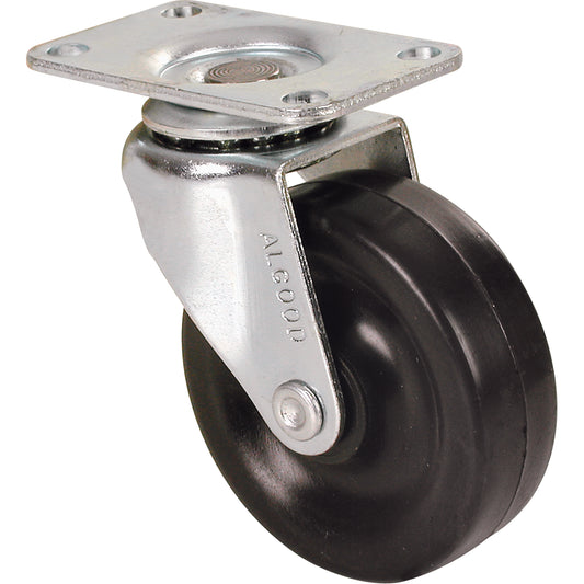 General Purpose Caster, Swivel, 2" (51 mm), Rubber, 80 lbs. (36 kg.)
